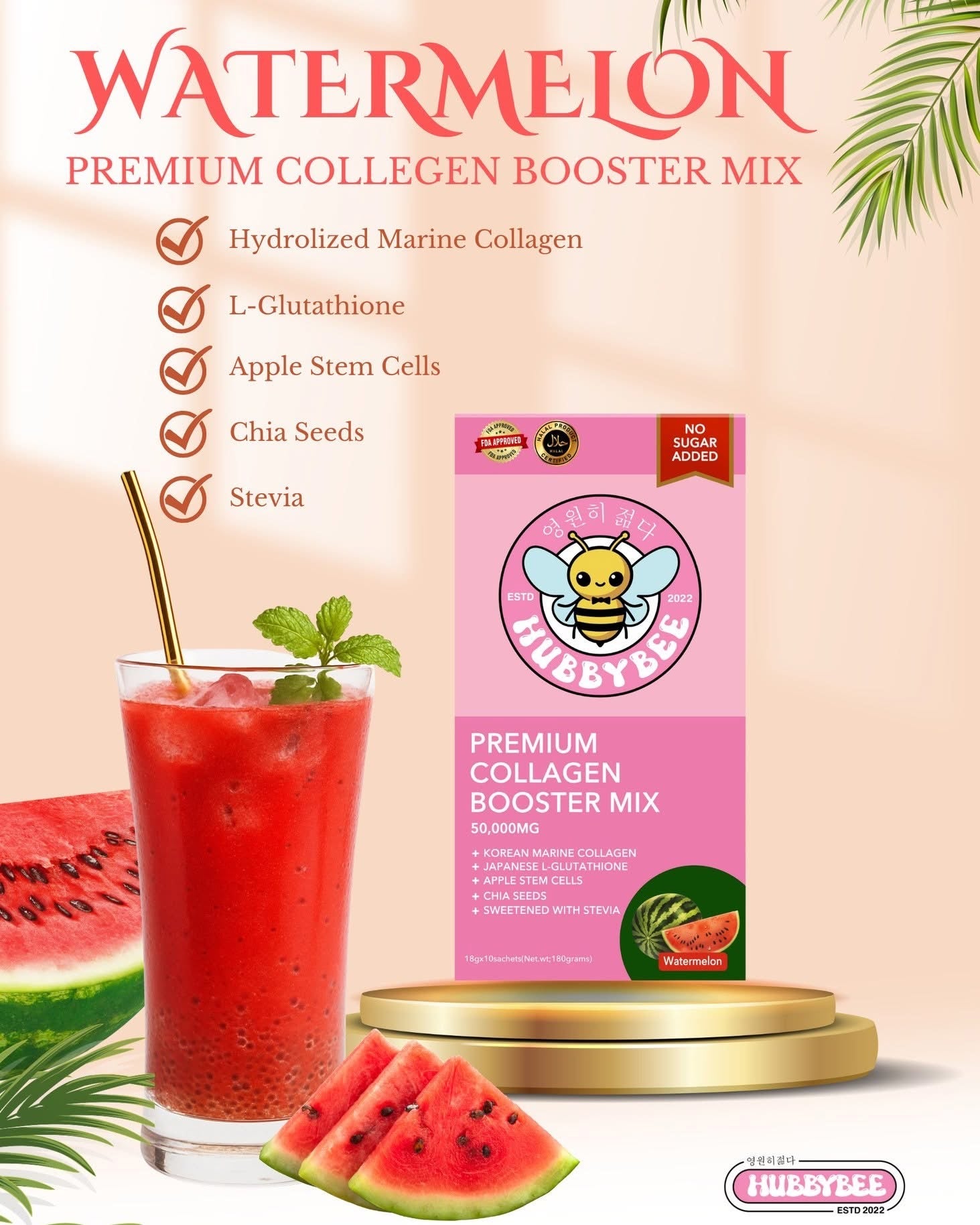 Premium Collagen Booster Mix - 18g x 10 Sachet