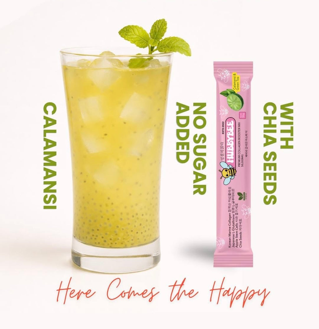 Premium Collagen Booster Mix - Calamansi & Green Tea (18g x 10 Sachet)
