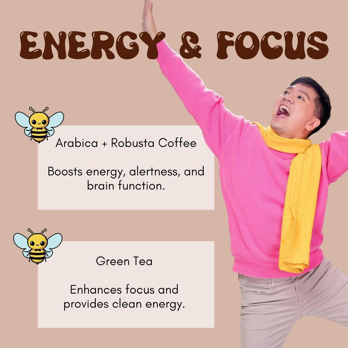 Hubbybee Fit 16-in-1 Wellness Coffee Mix - 18g x 10 Sachet